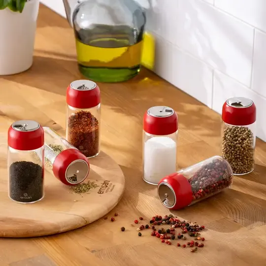 EMSAN SİMPLE 6 PARÇA BAHARATLIK BEYAZ