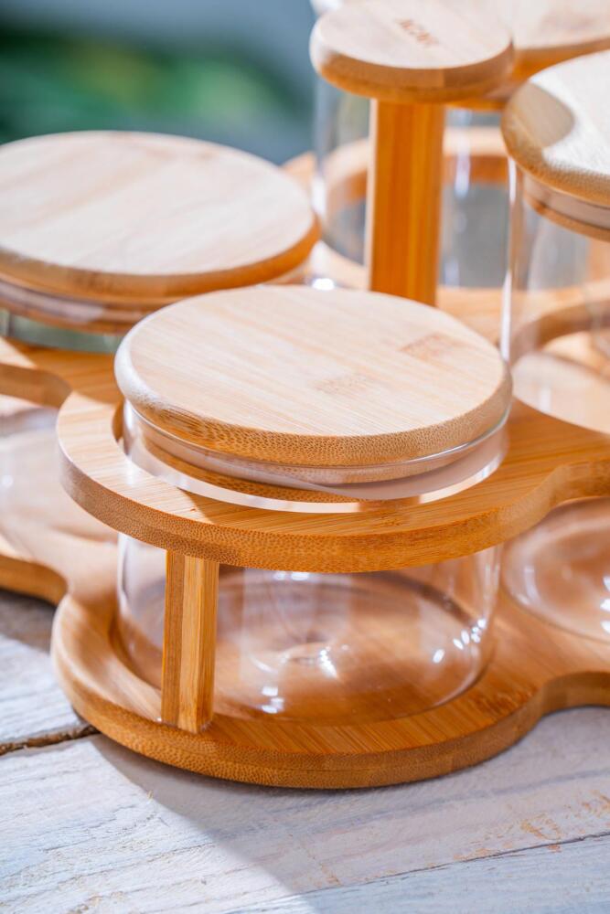 ACAR 7559 MALIBU 4LÜ BAMBU STANDLI BAHARATLIK