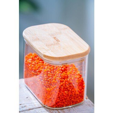 ACAR 7568 MALIBU BAMBU KAPAKLI CAM KAVANOZ