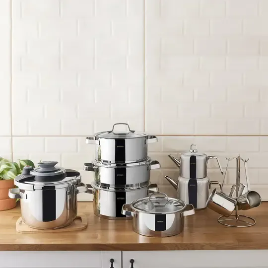 EMSAN ASTERİON 17 PRÇ ÇELİK ÇEYİZ SET