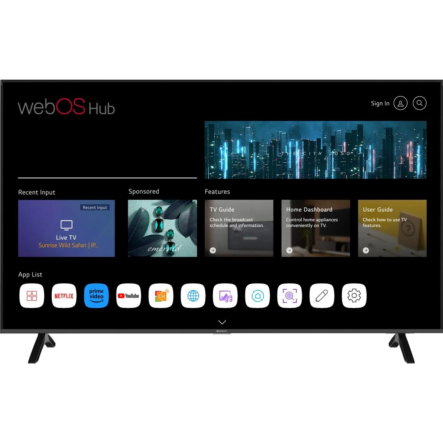 SUNNY 65FMN252-0276 WEBOS TV