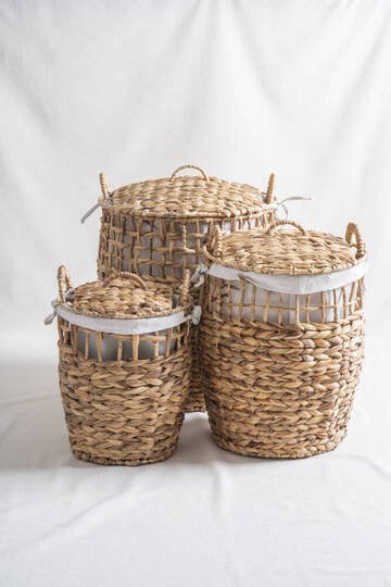 ACAR 6451 HASIR 3LÜ ÇAMAŞIR SEPETİ