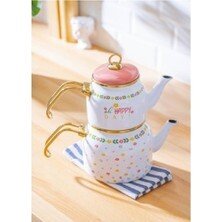 ACAR 7775 QUALİTA-DORA ALT ÜST EMAYE MİNİ ÇAYDANLIK