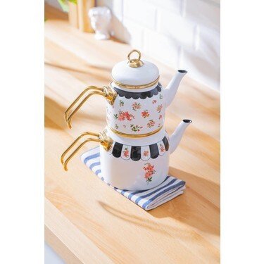 ACAR 7777 QUALİTA-LUMA ALT ÜST EMAYE  ÇAYDANLIK