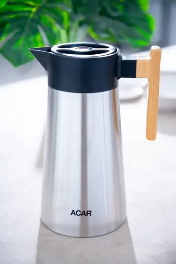 ACAR 8365 KARAT X SERİSİ 2.00 LT BAMBU SAPLI INOX TERMOS