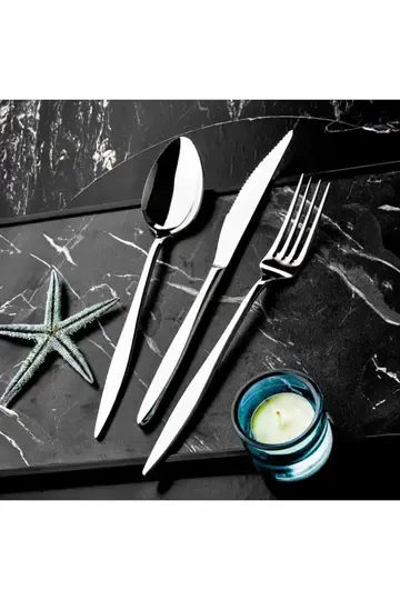 ÖZLİFE DZEL-385 ELA 60PRÇ ÇATAL KAŞIK TK SADE