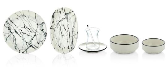 ÖZLİFE PY-2082 SİMA 34 PRÇ KAHVALTI TKM SMOOTH YALDIZLI