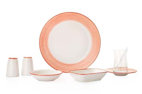 SCHAFER VİVİAN KAHVALTI TAKIMI 32 PARÇA KIRMIZI