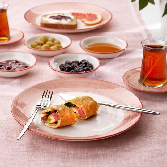 SCHAFER VİVİAN KAHVALTI TAKIMI 32 PARÇA KIRMIZI