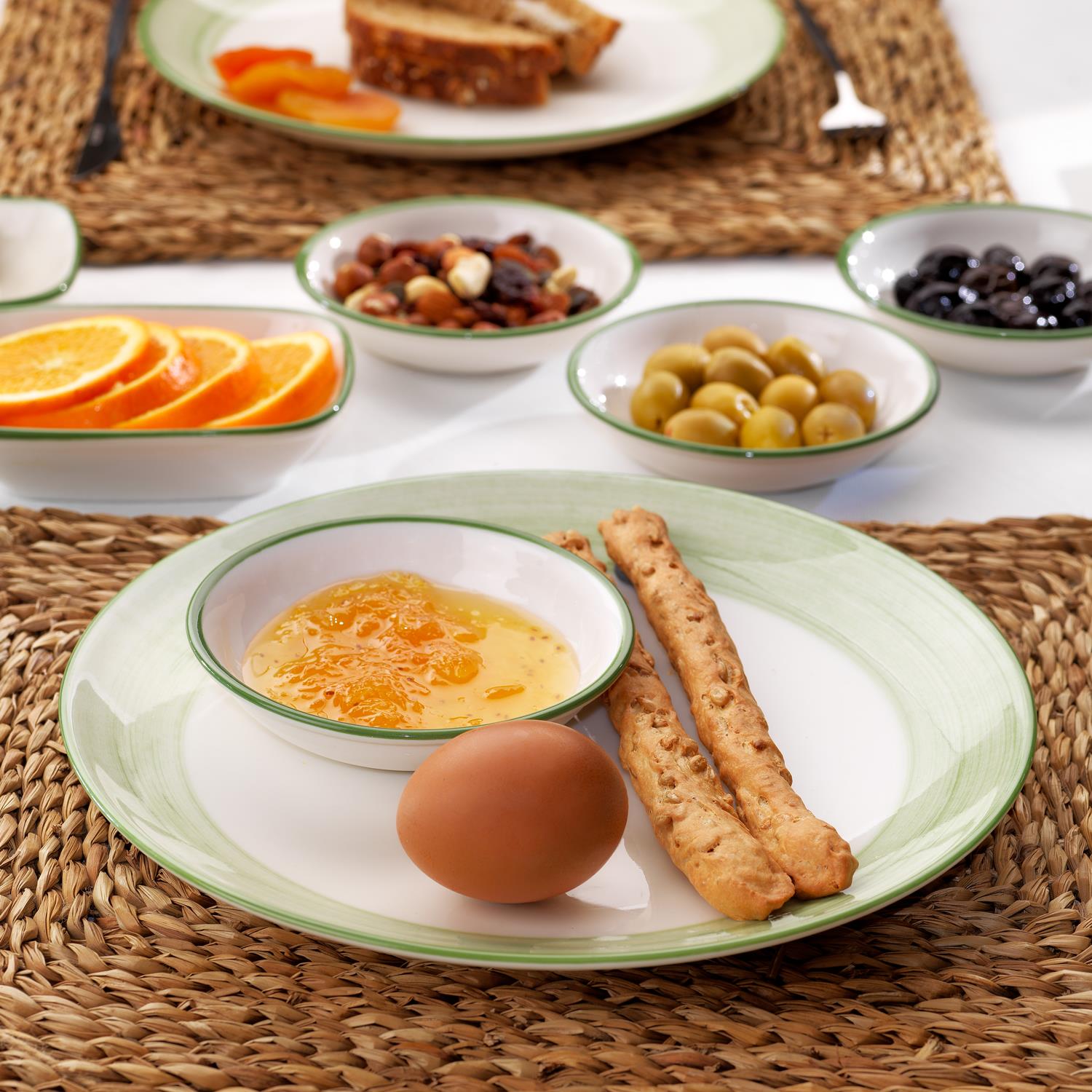 SCHAFER VİVİAN KAHVALTI TAKIMI 32 PARÇA YEŞİL