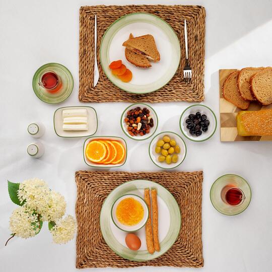 SCHAFER VİVİAN KAHVALTI TAKIMI 32 PARÇA YEŞİL