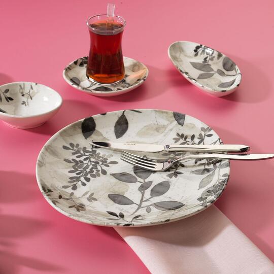 SCHAFER FELİS 32 PRÇ KAHVALTI TKM GRİ