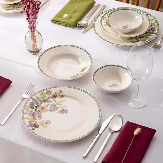 EMSAN NEW BONE LEİLA 18 PRÇ 6 KİŞİLİK YEMEK TKM