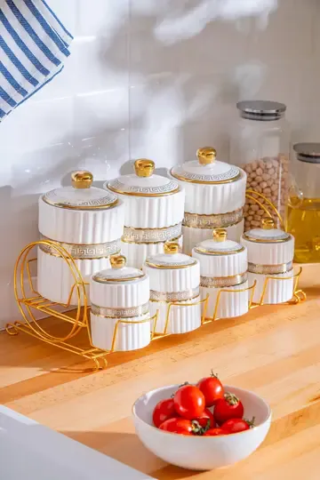 ACAR 6829 EVA ALTIN GOLD 7Lİ KAVANOZ SET