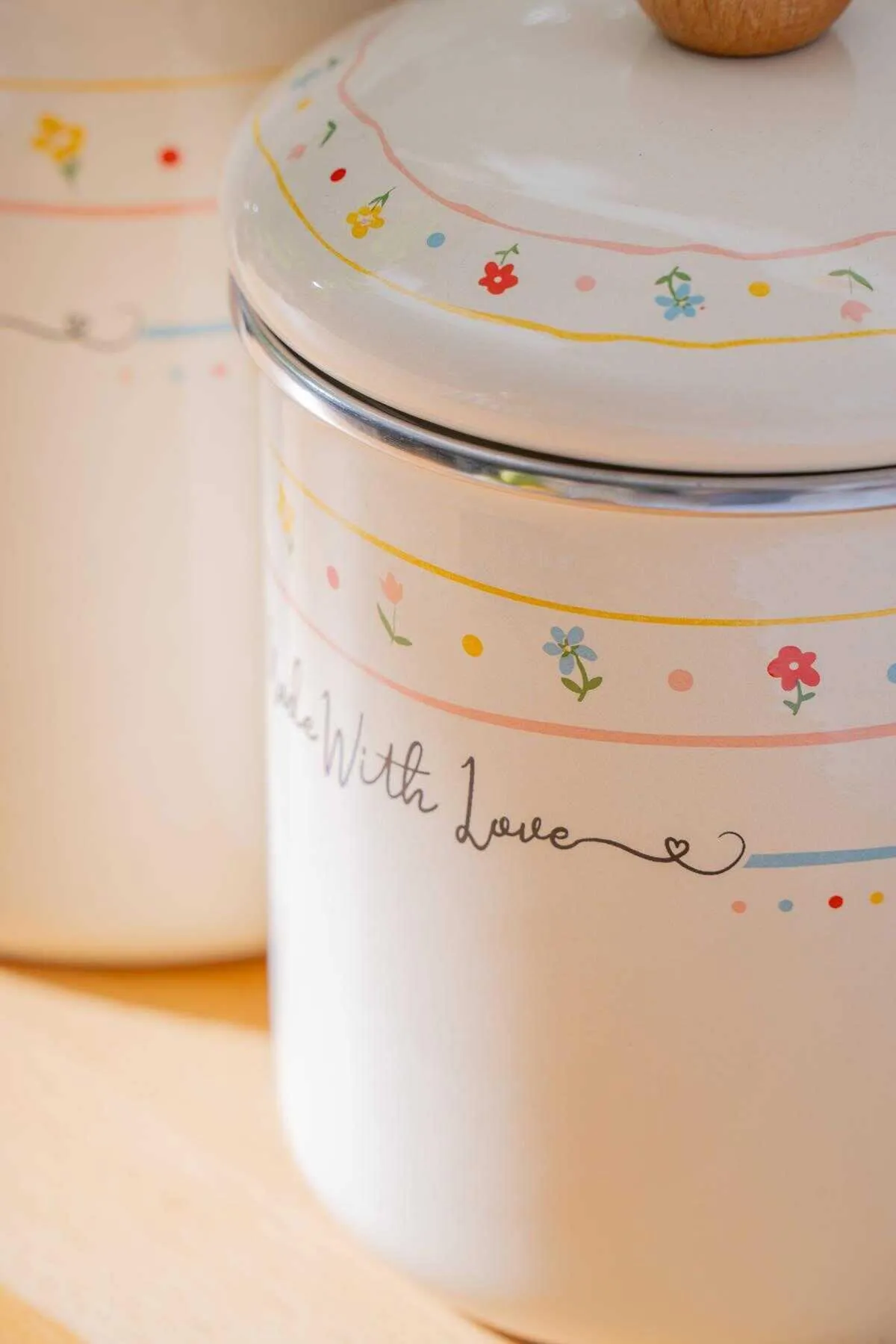 ACAR 7712 MADE WİTH LOVE EMAYE 3LÜ KAVANOZ TKM