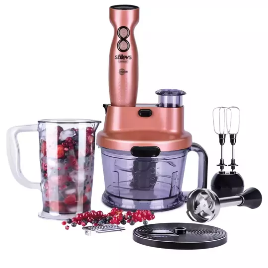 STİLEVS 22052 LİMİTLESS EL BLENDER SETİ ROSE