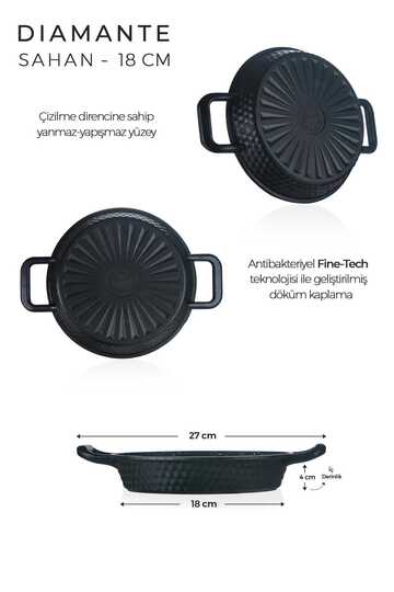 ACAR 26 DİAMANTE SİYAH 18 CM PIRLANTA SAHAN