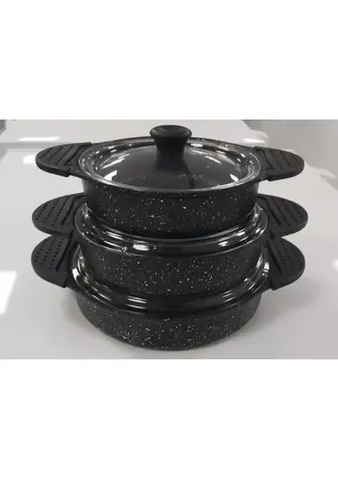 ÖZLİFE GSİ-696 İBİZA 6PRÇ DÖKÜM SAHAN SET SİYAH