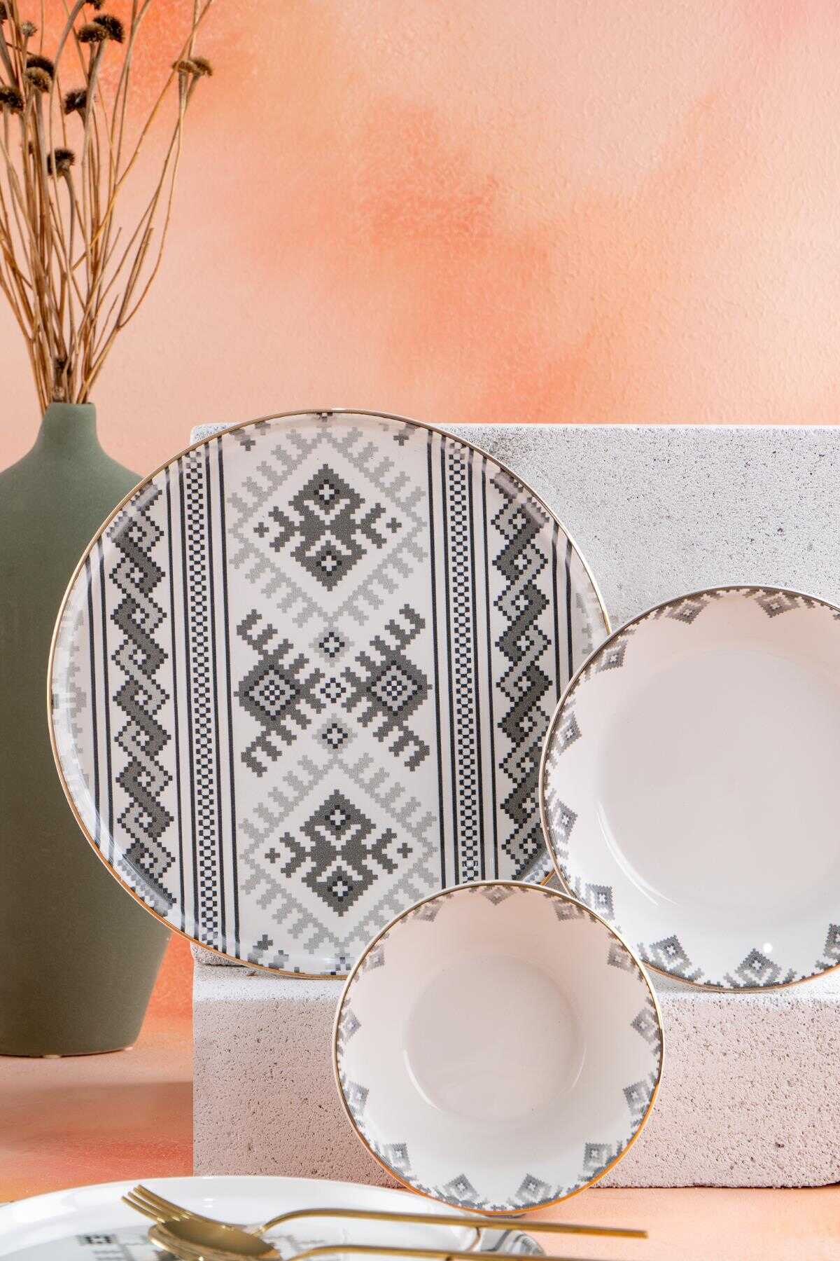 ACAR 5126 ETHNİC 27 PRÇ YEMEK SETİ