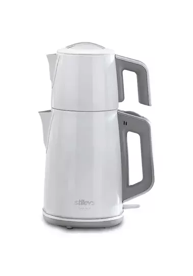 STİLEVS ÇAYS İNOX ÇELİK ÇAY MAKİNESİ BEYAZ