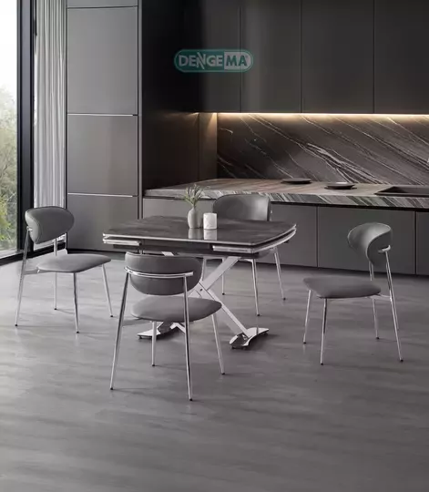 DENGEMA diamond 80 irony/krom masa takımı