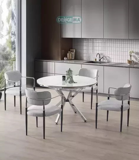 DENGEMA zenitplus 81 marmo/krom masa takımı