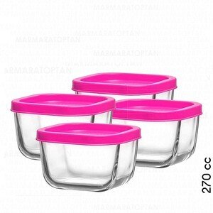 LAV CUBE CUB225 SAKLAMA KABI 4LÜ PEMBE