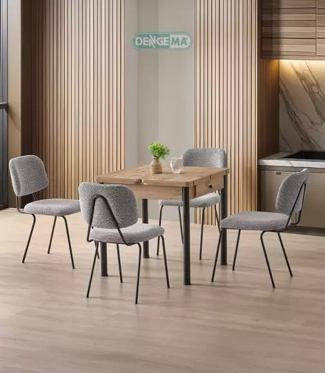 DENGEMA neva 89 atlantik & traverten masa takımı