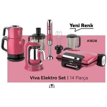 KORKMAZ A1828 VİVA 14 PARÇA ELEKTRO SET