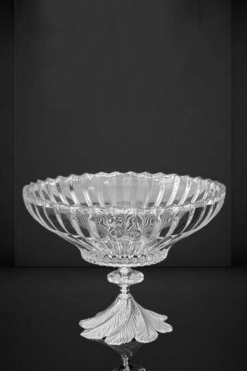 EFEGİL BEYAZ PAPATYA 2439 CAM SALATA KASESİ AYAKLI