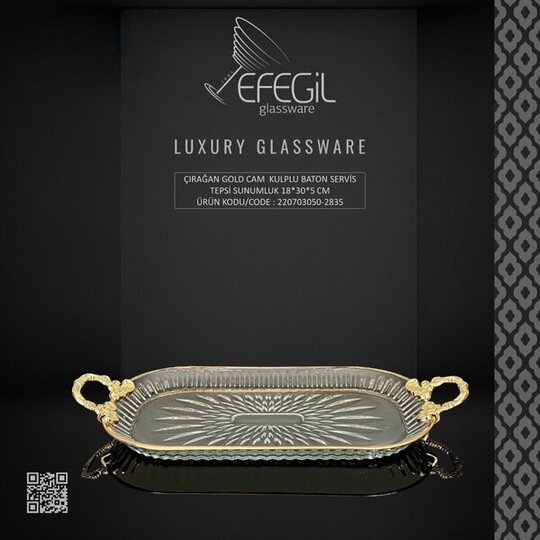 EFEGİL ÇIRAĞAN GOLD 2835 SERVİS TEPSİ SUNUMLUK