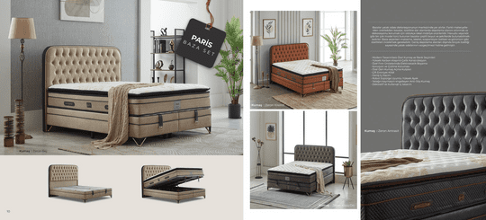 SÜSLER YATAK paris baza set