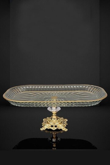 EFEGİL ÇIRAĞAN GOLD 2839 TEPSİ SUNUMLUK AYAKLI