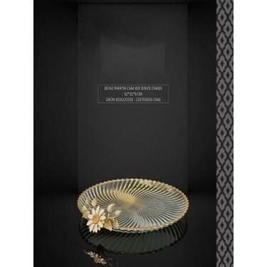 EFEGİL BEYAZ PAPATYA 2569 CAM KEK SERVİS STANDI AYAKLI