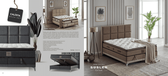 SÜSLER YATAK calista baza set