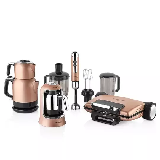 KORKMAZ ROSAGOLD A1817 14 PARÇA ELEKTRO SET