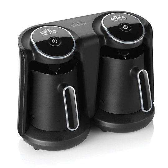 ARZUM OK006  OKKA MİNİO DUO TÜK KAHVE MAKİNESİ KROM