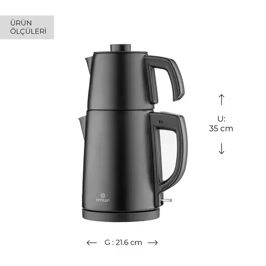 EMSAN BELLA GUSTO ÇAY MAKİNASI SİYAH