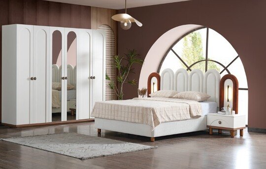 Elif Bahama Krem Yatak Odası