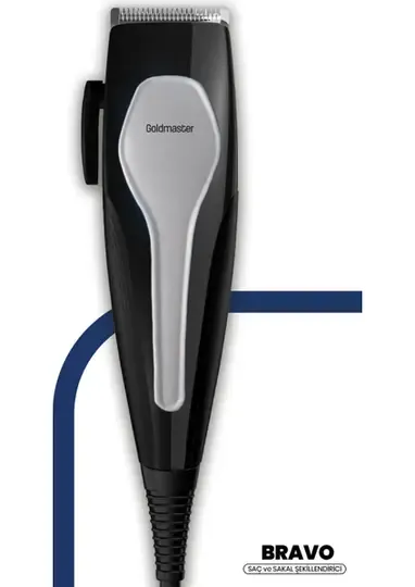 GOLDMASTER BRAVO GM7149 SAÇ KESME MAK. SİYAH