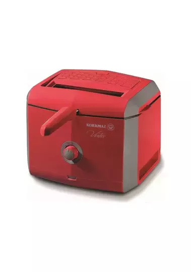 KORKMAZ A486-02 VERTEX FRİTÖZ KIRMIZI