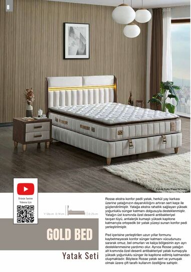 FAME GOLD BAD  BAZA SETİ 160*200