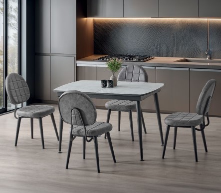 Dengema Retro Antrasit Masa Takımı