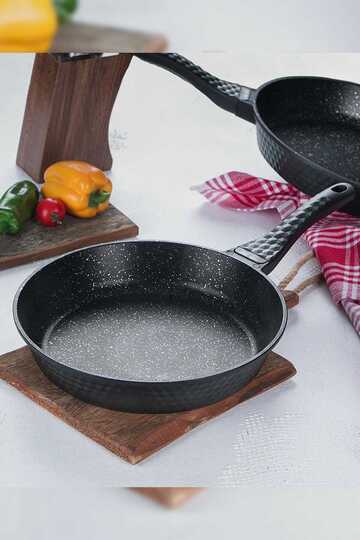 ACAR 38 DİAMANTE SİYAH 28 CM PIRLANTA TAVA