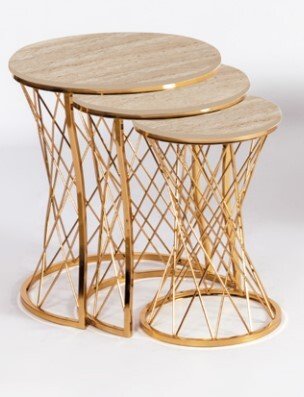 Gürses 122-Lüks Hasır Zigon Sehpa