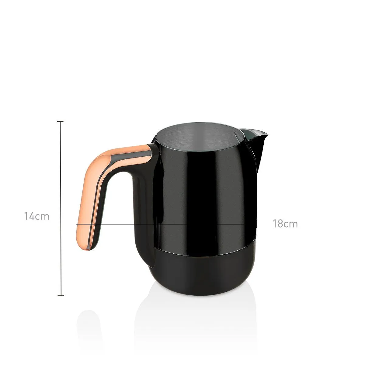 KORKMAZ A860-09 KAHVEKOLİK DELÜXE TEKLİ KAHVE MAKİNESİ SİYAH ROSE