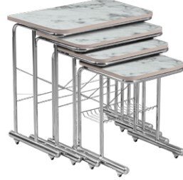 Gürses 116-  Tual Zigon Beyaz Mermer Sehpa