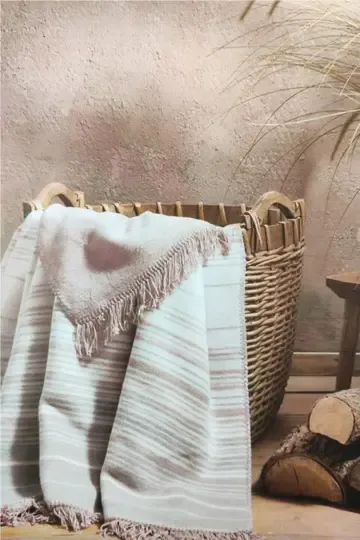 ÖZDİLEK STRIPE 130X170 PAMUKLU DİZ BATTANİYE