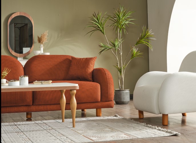 Elif Bahama Krem Konsept Koltuk Takımı