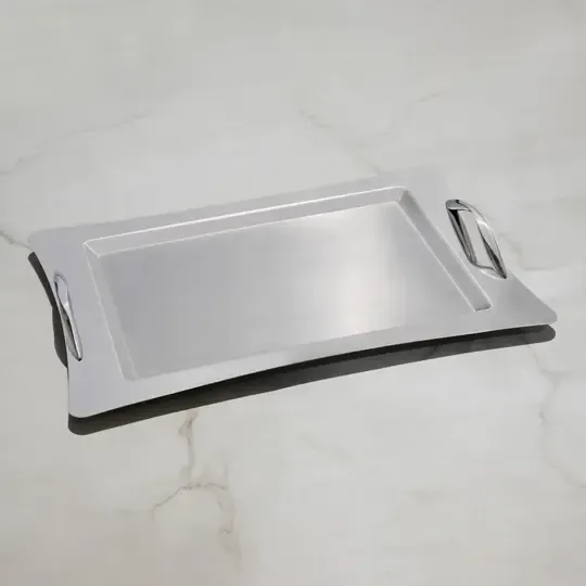 NEHİR KARANFİL SADE ÇAY TEPSİ